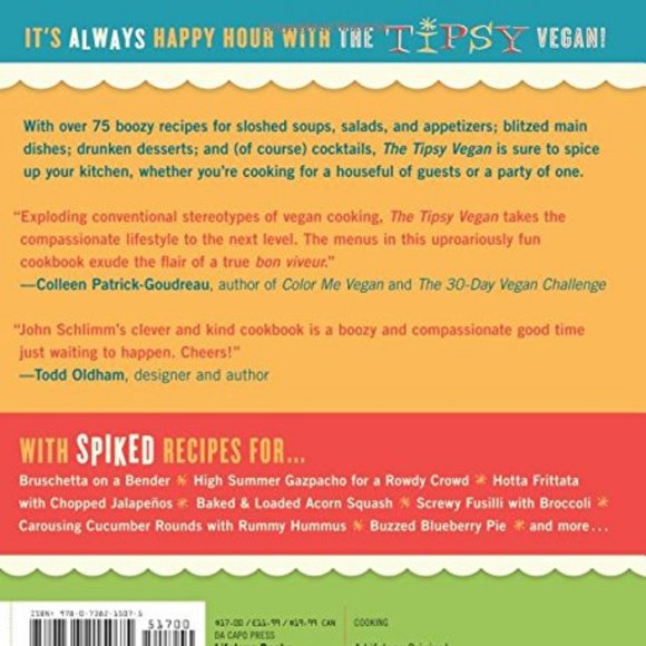 The Tipsy Vegan: 75 Boozy Recipes to Turn Every Bite into Happy Hour | Brand New - Picture 2 of 16